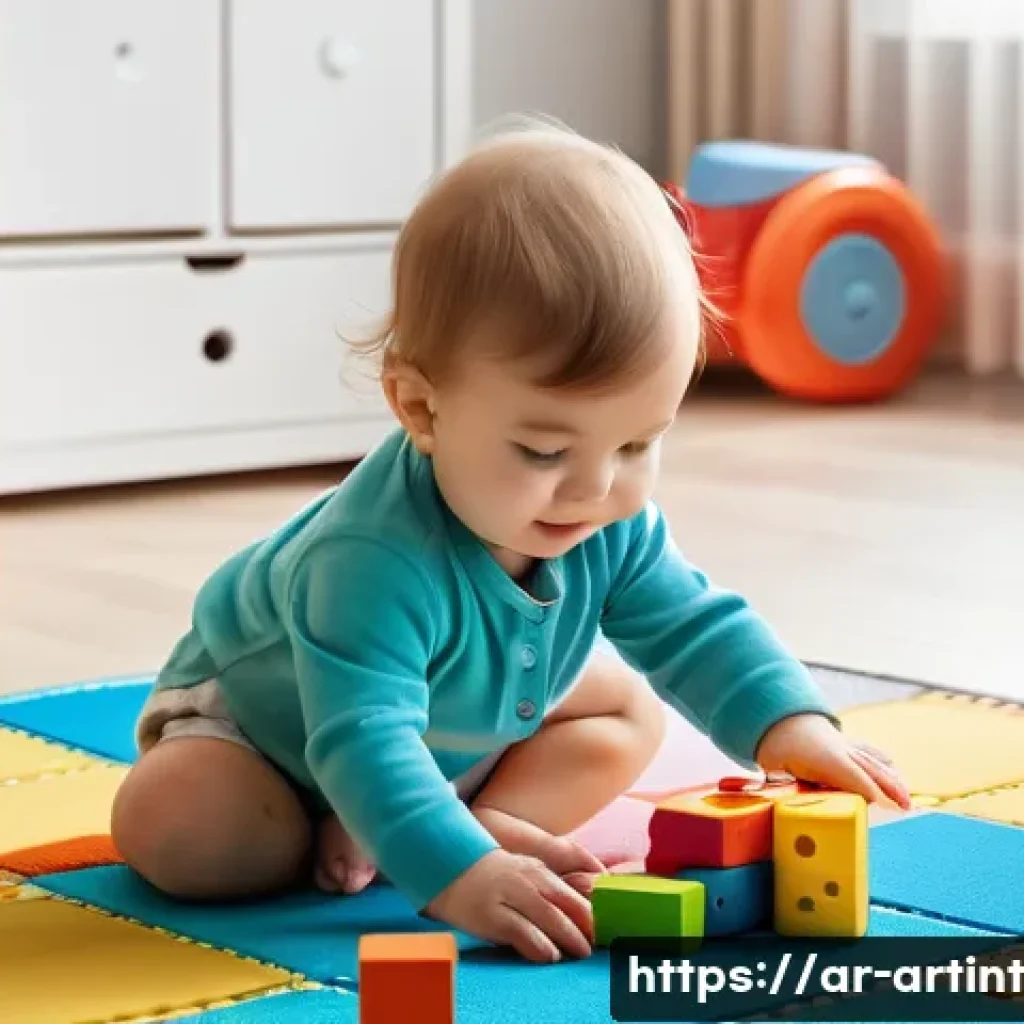 AI 모델의 복잡성 감소를 위한 기법 - **Prompt:** "A toddler wearing a cute animal-themed diaper, playing with colorful blocks on a soft p...